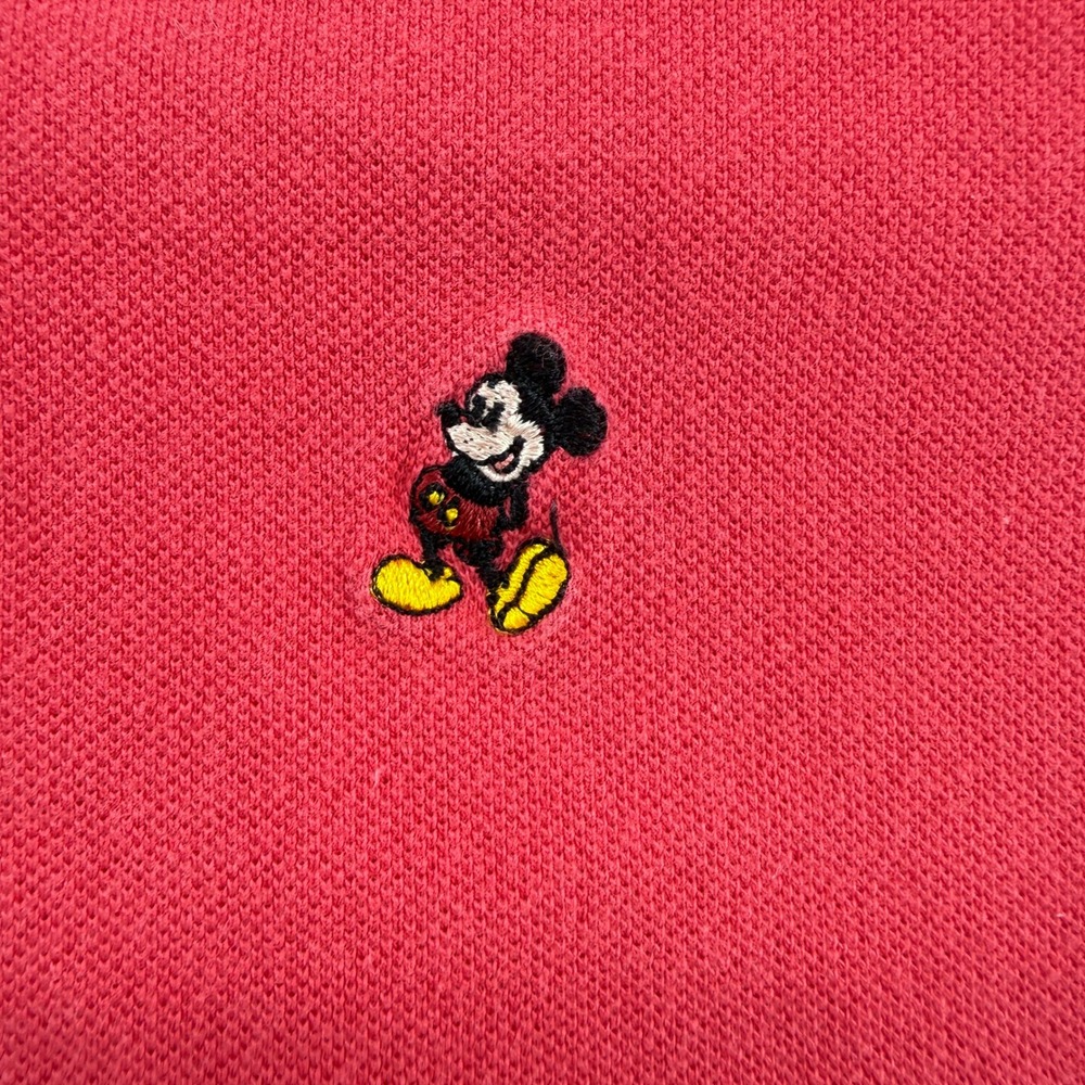 Disney Parks Polo Shirt Men XXXL Mickey Mouse Embroidered Pique Short Sleeve - Picture 3 of 15